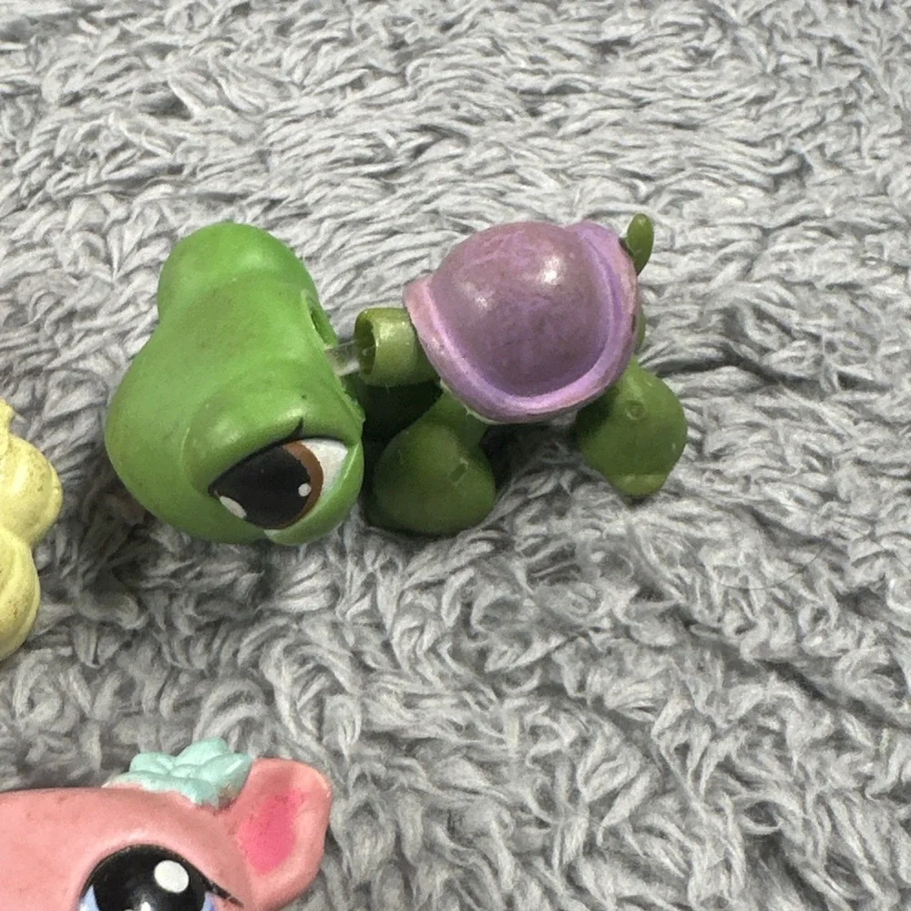 Lot Of 3 HERMIT CRAB #928 Turtle Pig Authentic Littlest Pet Shop Hasbro LPS